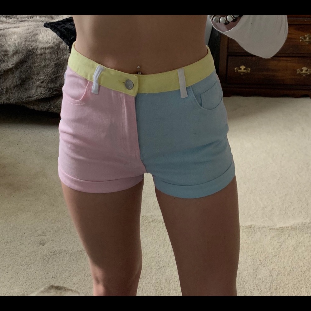 Forever21 Colorblock Shorts